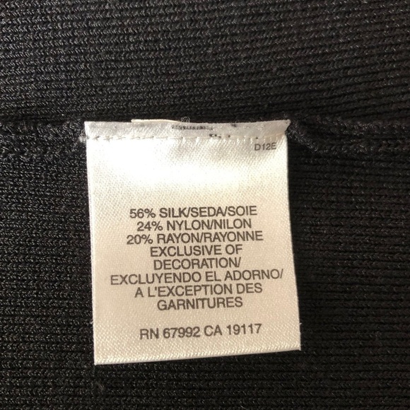 Sigrid Olsen Black Knit Studded Dress Top - Picture 7 of 7